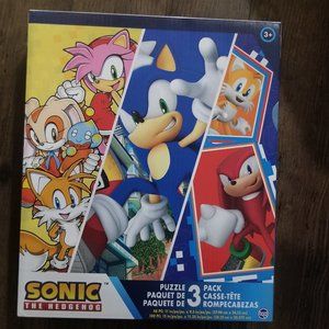 Sonic The Hedgehog 3 Pack Puzzle set